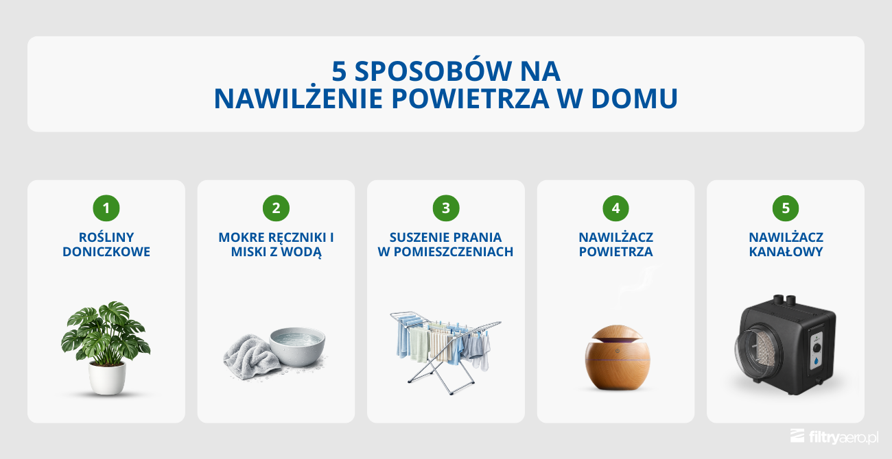 5 sposobów na nawilżenie powietrza w domu – rośliny, pranie, nawilżacz.