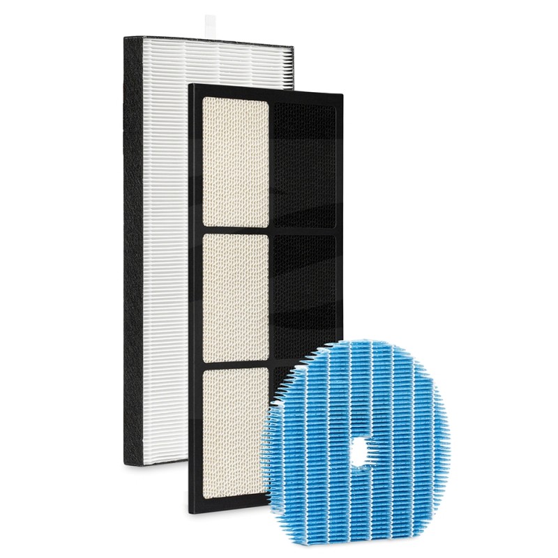 Komplet filtrów HEPA + węglowy + nawilżający UZ-HD4HF + UZ-HG4DF +UZ-HG6MF Sharp KC-G40EU-W Zamienniki FA512122823