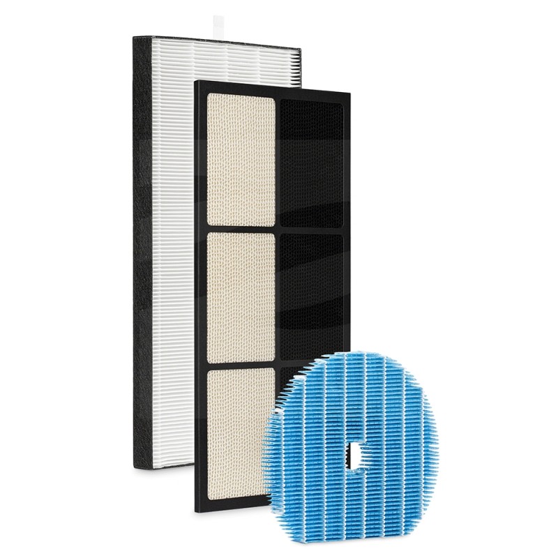 Komplet filtrów HEPA + węglowy + nawilżający UZ-HD6HF + UZ-HG6DF + UZ-HG6MF Sharp UA-HG60E-L Zamienniki FA512202824