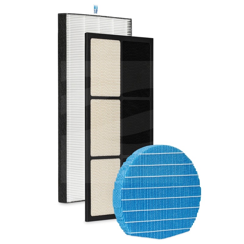 Komplet filtrów HEPA + węglowy + nawilżający UZ-HD6HF + UZ-HG6DF + UZ-KIL8MF Sharp UA-KIL60E-W Zamienniki FA512222825
